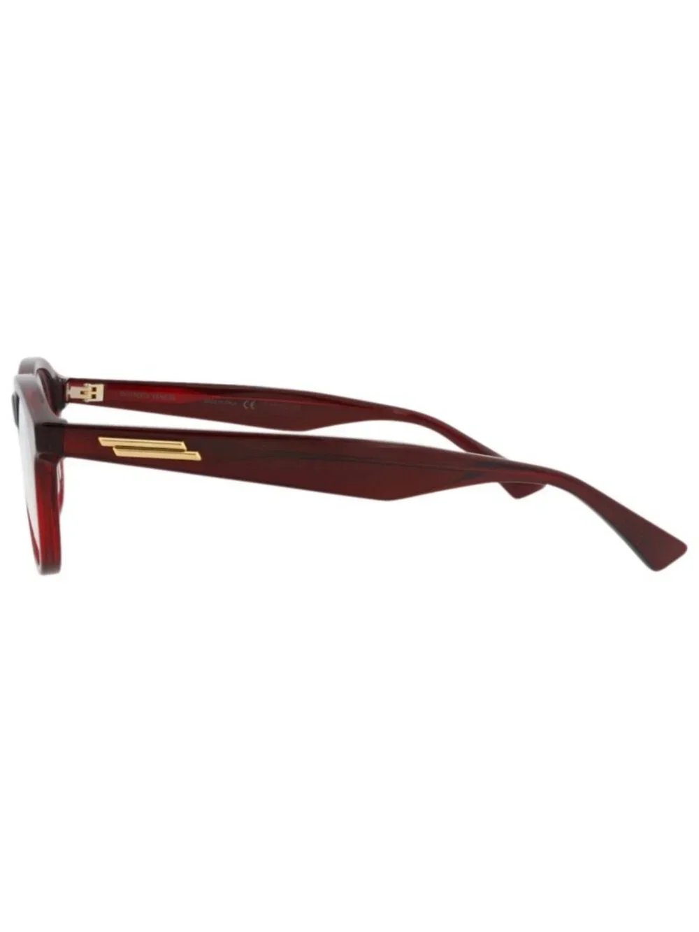 New Bottega Veneta Women's Eyeglasses Round Oval Acetate Frame Unisex Burgundy